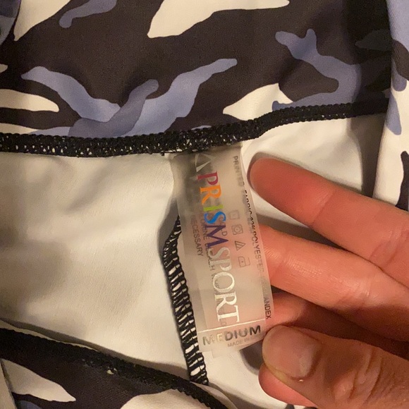 Prism Sport blue and grey camp leggings - Picture 3 of 5